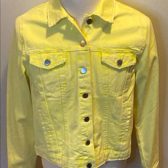 C’est Toi Yellow Denim Jacket – NWT – Size Large - Picture 4 of 9